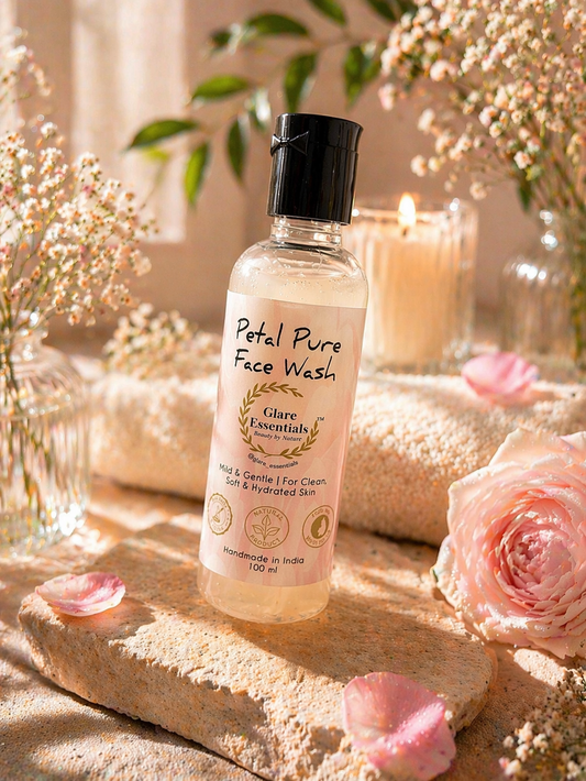 Petal Pure Face Wash | Gentle Hydrating Cleanser with Aloe Vera & Rose Water (100 ml)