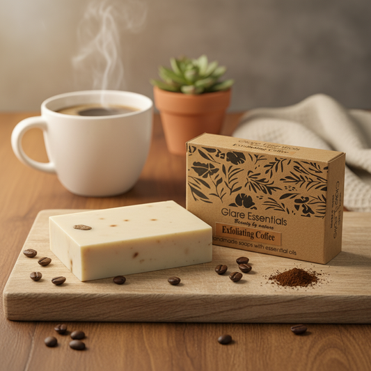 BrewGlow- Exfoliating coffee Handmade soap