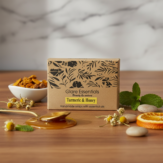 GoldenGlow-Turmeric and honey Handmade soap
